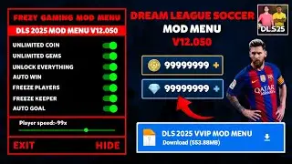 Dream League Soccer 2025 MOD APK v12.050 Gameplay (Unlimited Coins and Diamonds) DLS 25 MOD MENU APK