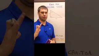 Find a missing side of a Triangle Using TANGENT #trignometricfunctions
