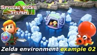 05 - Zelda Links Awakening redesigned with Stylized Rock System - Example 2