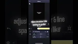 Text spacing in alight motion  