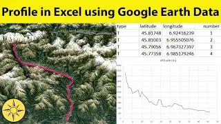 Profile in Excel using Google Earth Data