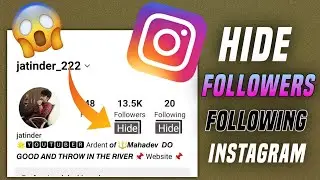 😍How to hide instagram followers and following list | How to hide instagram following list |