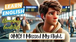 I Missed My Flight (Improve your English)|English Listening Skills - Speaking Skills