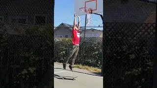 Skater tries to dunk