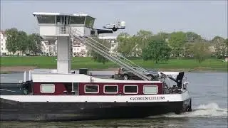 Schiff Europa und Josina auf dem Rhein auf