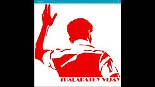 Thalapathy Vijay Drawing in Python