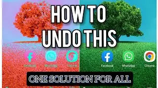 How to change inverted colour for Samsung phones/Any model any all version,one method.