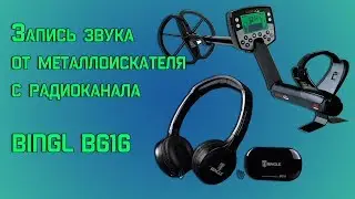 Слушаем звуки металлоискателя в беспроводных наушниках Bingl b616