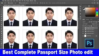 How To Create a Complete Passport Size Photo in Photoshop