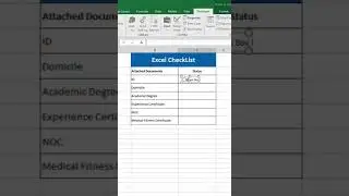 How to create checklist in Excel | How to insert Checkbox in Excel
