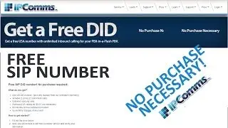 How to get a Free SIP US Phone Number w/ Free Outbound Calls - IPComms SIP Trunking Provider