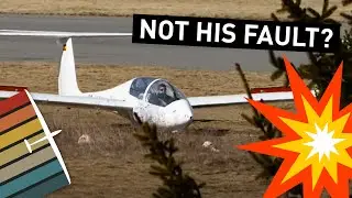 Sailplane Student Crash Landing: Instructor Reacts!