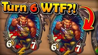 Insanely Lucky Turn 6 Wins the Game! | Hearthstone Battlegrounds