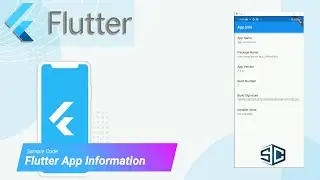 Flutter App Information by Sample Code | Flutter Tutorial | Flutter 2023 | App |Package |Information