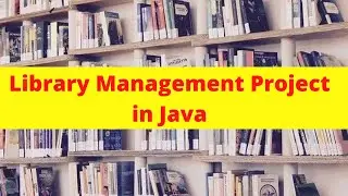 Library Management System Project in Java | Book Management application in Java | 