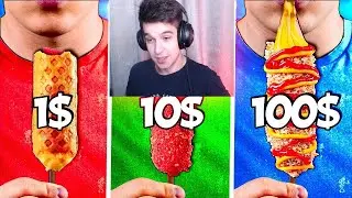 1$ vs 10$ vs 100$ КОРН-ДОГ - Реакция на vanzai