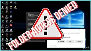 How to delete a folder access denied with permission locked in windows 10.
