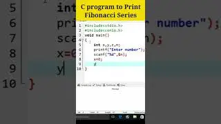 C Program to Print Fibonacci Series 