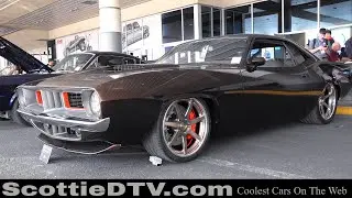 1973 Plymouth Cuda Hellcat HEMI Pro Touring Hot Rod Street Machine The SEMA Show 2022 Las Vegas NV