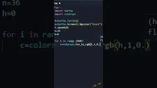Python Turtle Graphics - RGB #python #shorts #coding