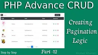 PHP advance CRUD || Pagination Logic || Part-12