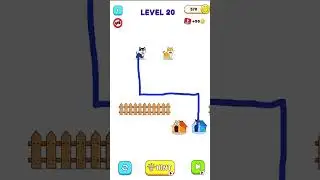 LEVEL 20 DOGE CANNOT TOUCH OTHER DOG? Doge Rush to Home: Draw Puzzle #short #doge #dogs #dog #puzzle