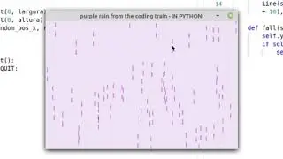 Python timelapse - Purple rain