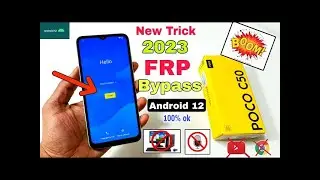 Poco C50 FRP Bypass Android 12 Go Update | Poco C50 Google Account Bypass Without Pc | New Trick |