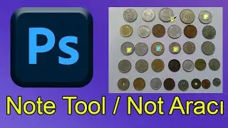 Photoshop Note Tool ,Not Aracı.Photoshop Dersleri.Photoshop Eğitim Seti.