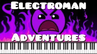 Electroman Adventures - Waterflame (Geometry dash lvl 13)  | Piano Tutorial