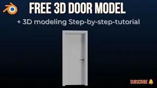 Blender ArchViz Step-by-Step tutorial: 3D Modeling Doors + Free 3D Model Download #archviz #b3d