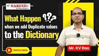 Adding Duplicate Values to a Python Dictionary: What Happens? | NareshIT #pythondictionary