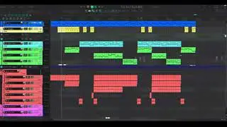 Some synthwave I made in Reaper