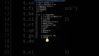 Python turtle graphic design 🤪 | python coding status 😍😜 