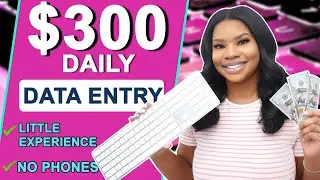 Online Data Entry Jobs: Make $300 Per Day Working from Home - No Phones Required