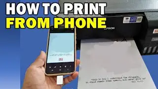 HOW TO PRINT FROM YOUR PHONE WITH EPSON L3210, L3110, Etc. | PRINTING FROM MOBILE TO EPSON PRINTER