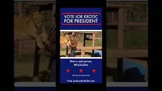 Elect a real person. Joe Exotic for President. #king #exotic #america