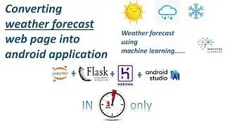 Weather forecast app | Weather Recommendation System | Machine Learning model into Android app