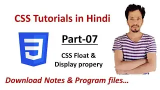 Complete web development course in Hindi || Part-23 || CSS Float and Display tutorial