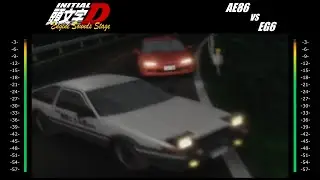 Initial D Engine Sounds Stage - AE86 vs EG6