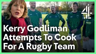 Kerry Godliman Cooks Kebabs For VEGAN Rugby Team | Flex Kitchen | Channel 4