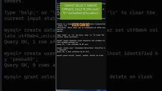 Create a User on MySQL 