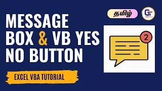 Excel VBA Msgbox and Vb YesNo Button|| How To Use VBA Msgbox with Vb YesNo button | 
