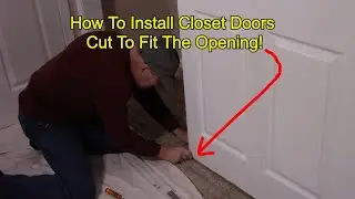Sliding Closet Door Installation / Cutting Door To Fit The Height Of The Opening