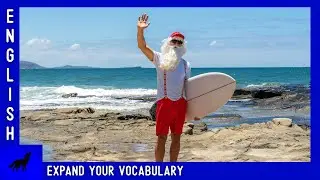 Surfer Santa | English Listening Lesson (Describing Photos)