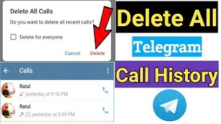 How To Delete All Telegram Calls History 2024