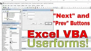 Capture Worksheet info To Userform and Save - Next and Prev Buttons - Excel VBA Is Fun!