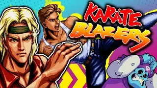 Capcom shoulda considered a lawsuit against this Cody rip-off! - Karate Blazers