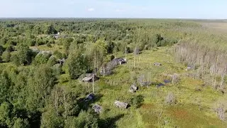 Заброшенная тюрьма и посёлок Совза. Съёмка с квадрокоптера