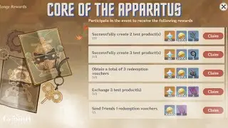 Core of the Apparatus : Challenge Rewards | Genshin Impact Event